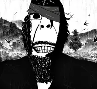 black_and_white half_body kimono messy_hair miyamoto_musashi ominous subvariant:hornyson vagabond variant:cobson variant:cobsonar // 1243x1144 // 415.7KB