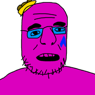 gaping_mouth glasses smile soyboy stubble teeth variant:krautjak wrinkles // 933x933 // 10.4KB