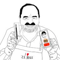 bug chef hamburger original soy // 1727x1727 // 534.1KB