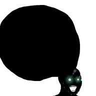big_brain black_skin brain glowing glowing_eyes inverted open_mouth soyjak stubble subvariant:soyak_(crazed) thougher transparent_background variant:soyak // 1473x1454 // 88.8KB