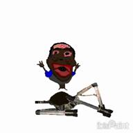 animated big_lips black_skin clothes doom explosion full_body gore jartycuck rope subvariant:chudplier subvariant:jartycuck variant:chudjak // 480x480, 5.9s // 260.1KB