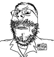 angry doctor dr_soyowad frown glasses hair hairy mustache soyjak stubble tired variant:gapejak // 913x959 // 248.7KB