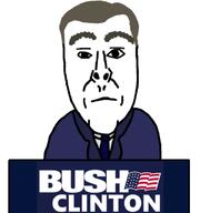 dem bill_clinton election george_bush_jr george_w_bush podium variant:unknown // 696x741 // 94.6KB