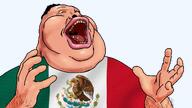 fat flag:mexico hair kek laughing_meximutt mexico meximutt obese open_mouth teeth transparent_background variant:meximutt yellow_sclera yellow_teeth // 1265x710 // 806.6KB