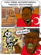 'toss americaman angry antenna bloodshot_eyes broken_teeth brown_skin dog electricity flag:turkiye hasan_piker hasanabi leftist libtard seething shocked stink_lines stinky subvariant:feralrage turkiye turkroach variant:angry_soyjak variant:feraljak wing yellow_sclera yellow_teeth // 960x1280 // 672.1KB