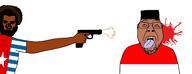 blood gun indonesia indonesian papua papua_conflict papuan shooting songkok soyjak // 2400x921 // 322.6KB