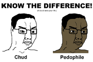 'toss 2soyjaks brown_skin hair pedophile shitskin text toss variant:chudjak white_background white_skin // 1200x800 // 11.6KB