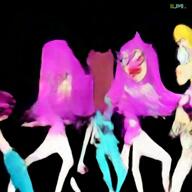 clothes dance girl glasses hair lipstick luma meta:ai_generated moving pink_hair smile soyjak stubble tranny troon variant:bernd video women // 1024x1024, 5s // 4.2MB