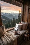 artist:thaishaty_82 coffee forest mountain nature pillow smile variant:gapejak window // 736x1104 // 391.5KB