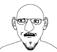 ear glasses open_mouth scared soyjak stubble variant:susjak // 680x620 // 58.4KB