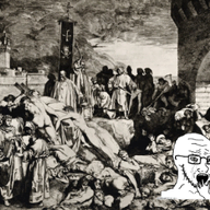 animated black_death crying glasses hand history kyorokyoro middle_ages poyopoyo red_eyes soyjak variant:soyak // 345x258 // 1.3MB