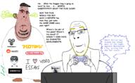 angry arm biting_lip bloodshot_eyes blue_eyes brown_skin clothes comic_sans ear fat fifa game_controller glasses hand hat holding_game_controller i_love kotaku kylian_mbappe nintendo omori plaid playstation reddit remote shoe smile stinky stubble subvariant:blobson subvariant:hornyson subvariant:nucob table television telltale_games transgender_flag ultimate_team undertale variant:cobson video_essay video_game yellow_hair // 2048x1260 // 405.9KB