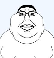 chud closed_mouth fat front_facing glasses gynaecomastia hair lips mutt series:chuddified_soyjaks series:fusionjaks series:muttverse subvariant:chudmutt template transparent_background variant:chudjak variant:meximutt // 796x849 // 18.1KB