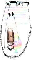 bbc glasses irl open_mouth queen_of_spades redraw soyjak stubble tattoo text variant:cobson white_skin // 730x1282 // 194.9KB