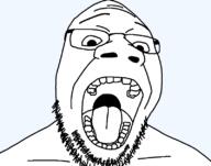 glasses meta:leaky open_mouth soyjak stubble template transparent_background variant:goopjak // 800x630 // 36.6KB