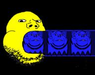 ear frown ghost no_eyebrows no_glasses open_mouth pacman scared stubble variant:gapejak variant:impish_soyak_ears video_game // 1056x836 // 120.9KB