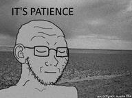 black_and_white closed_eyes closed_mouth ear glasses its_over leyland_kirby_(artist) patience_(after_sebald) sad soyjak stubble text the_caretaker variant:soyak watermark // 1300x965 // 1.2MB