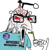antenna arm bloodshot_eyes clothes crying cup distorted drinking_straw ear fedora glasses hand holding_object impossible_whopper joe_biden judaism large_eyebrows large_nose mug open_mouth politics proto-slopjak red_eyes reddit redditard retard small_brain soyjak stubble tshirt variant:soyak // 786x782 // 497.5KB