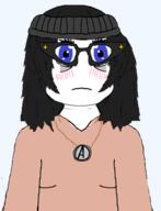 clothes female front_facing glasses hair neutral variant:soytan // 384x503 // 79.8KB