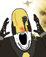 armor blood glove haze helmet nectar open_mouth stubble teeth variant:ppp video_game // 1000x1233 // 340.6KB