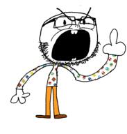 angry arm bald balding block clothes flower hand mario meta:tagme middle_finger nintendo open_mouth plant shell stubble variant:clitty_bob video_game // 905x949 // 167.5KB