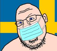 blue_eyes country ear flag glasses mask soyjak stubble sweden variant:shotjak white_skin // 571x512 // 127.5KB