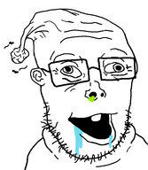 bald beard booger drool flies glasses meta:not_oc one_tooth open_mouth remake retard retarded small_brain subvariant:vlodtard variant:vlodson white_background // 670x772 // 28.3KB