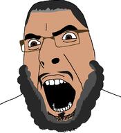 arab beard brown_skin debate eyebrows glasses hair islam mohammed_hijab real_person scholar variant:cobson youtuber // 721x789 // 18.0KB