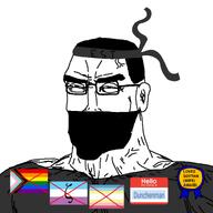 anti_lgbt_pride anti_map anti_zoo award dunchenman_(user) flag:lgbt_pride_flag mask meta:namefags subvariant:perceptive_chud variant:chudjak // 1280x1280 // 318.0KB