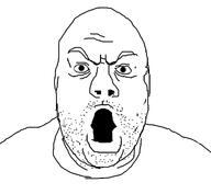 angry fat heelvsbabyface open_mouth soyjak stubble template variant:heelvsjak // 1606x1484 // 125.2KB