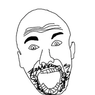 bald belarusian come_and_see ear eyebrows forehead_lines glasses mouth_open mustache nose open_mouth soy stubble teeth variant:unknown // 1028x1033 // 76.3KB