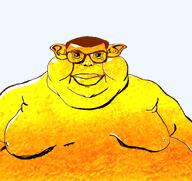 400 closed_mouth ear fat get glasses gold golden hair lips meta:get mutt subvariant:branigger template variant:brandon variant:meximutt // 1674x1582 // 1.6MB