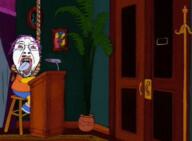 ack anhero animated bart_simpson bloodshot_eyes clothes crying dead ear grampa_simpson hand hanging hat holding_object leaf mustache open_mouth plant purple_hair rope soyjak stubble suicide the_simpsons tongue tranny variant:bernd yellow_skin yellow_teeth // 460x338 // 2.0MB