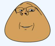 brown_skin forced_meme glasses looking_at_you pou smile soyjak subvariant:wholesome_soyjak teeth transparent transparent_background variant:gapejak // 414x348 // 37.7KB