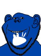 blue ear gnulinux smile soyjak stubble swede_(artist) variant:impish_soyak_ears xubuntu // 595x800 // 68.5KB