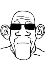 closed_mouth ear glasses neutral soyjak subvariant:neutralplier sunglasses variant:markiplier_soyjak // 600x800 // 15.3KB