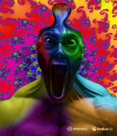 ai_but_not_completely_ai_doe big_eyes drug_effect drugs meta:drugs_was_used_to_make_this methamphetamine nas:gigachad open_eyes screaming small_brain trend:colorjak // 768x892 // 1.2MB