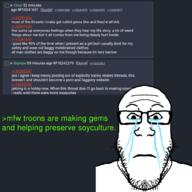 crying greentext mirrored soyjak_party subvariant:neutralplier symmetrical tear text tranny troon variant:markiplier_soyjak // 1000x1000 // 411.8KB