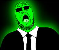 al_pacino_godfather bald beard central_intelligence_agency cia_nigger clothes gaping_mouth glasses glowing glownigger green green_skin necktie open_mouth suit suit_and_tie variant:pacinojak // 1020x863 // 75.2KB