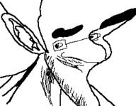 closed_mouth ear glasses grin hair mustache soyjak stubble variant:unknown // 255x198 // 7.7KB