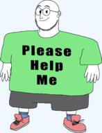 clothes full_body glasses shoe shorts soyjak stubble transparent_background variant:weirdpenis // 2091x2739 // 145.0KB