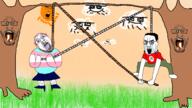 clothes cloud crying full_body glasses grass hanging holding_object multiple_soyjaks nazism noose open_mouth rope soyjak squirrel stubble sun swastika tranny tree variant:a24_slowburn_soyjak variant:bernd variant:chudjak variant:cobson variant:feraljak variant:markiplier_soyjak // 1920x1080 // 2.3MB