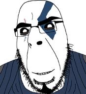 armor black_sclera clothes glasses god_of_war kratos morpheus morpheus_armor scar skin smile stubble subvariant:modern_cobson tattoo teeth variant:cobson white_pupils // 775x849 // 53.7KB