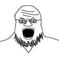 bald coal glasses open_mouth retarded stubble variant:unknown // 500x500 // 4.3KB