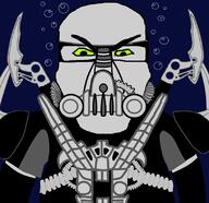 angry armor bionicle bubble cop green_eyes mask meta:tagme robot subvariant:science_lover tubes underwater variant:markiplier_soyjak water // 813x789 // 182.0KB