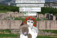 ack ack! avar avar_kingdom avari balkan balkans black_eyes black_hair brown_skin choke choke_hold choking conflict conquest croat croatia headband kolovrat migration muscles restrained slav slavic slavic_paganism slavism slavs sonnenrad strong subvariant:pol_face tongue tongue_out turkic variant:bernd variant:chudjak white_croat white_shirt white_skin // 1133x755 // 230.8KB
