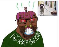 brown_troonjak england hairy meta:tagme paki pakislop pedophile purple_hair small_brain unibrow variant:feraljak // 600x477 // 134.3KB