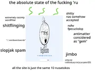 glasses jimbo_(namefag) meta:namefags onion soybooru stink_lines text the_absolute_state_of_the_booru variant:soyak // 940x705 // 58.8KB