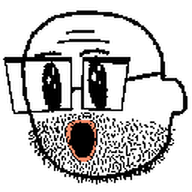 ear emoticon forehead_lines glasses lips meta:not_oc oh_my_god_she_is_so_attractive open_mouth series:yt_emote_jaks sisa sisa_eyes stubble transparent_background variant:unknown youtube // 128x128 // 2.1KB