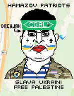 azov_battalion fat hamas pixel_art spade transgender_flag ukraine variant:pavloujak wplace // 777x1000 // 168.8KB